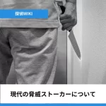 包丁を持つストーカー