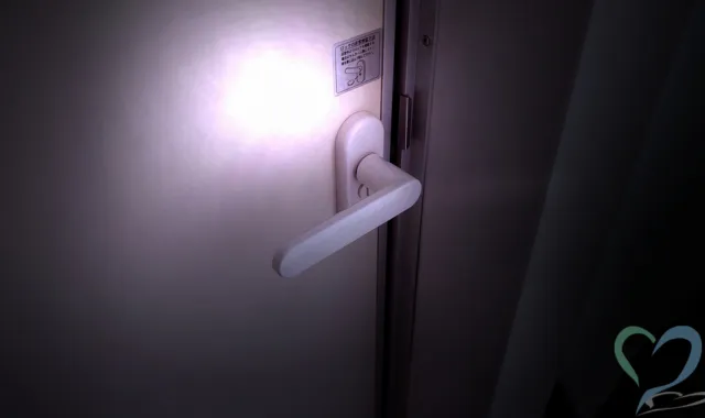 怪しい玄関ドア