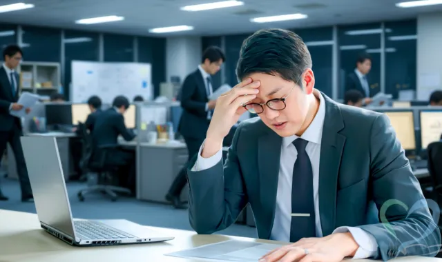 不安にさいなまれる人